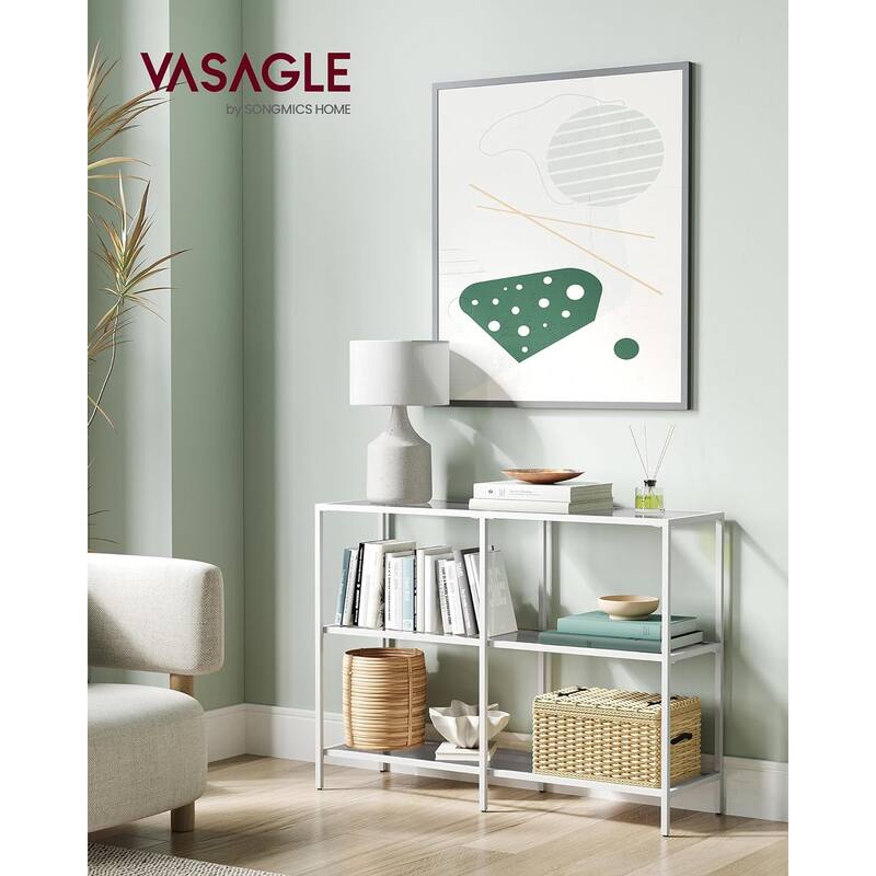 VASAGLE 39.4" Console Sofa Table Entryway Table with Adjustable Feet